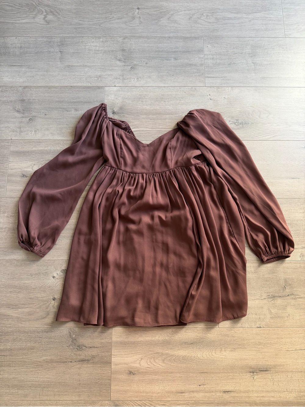 Abercrombie & Fitch Brown mini Babydoll dress - size small